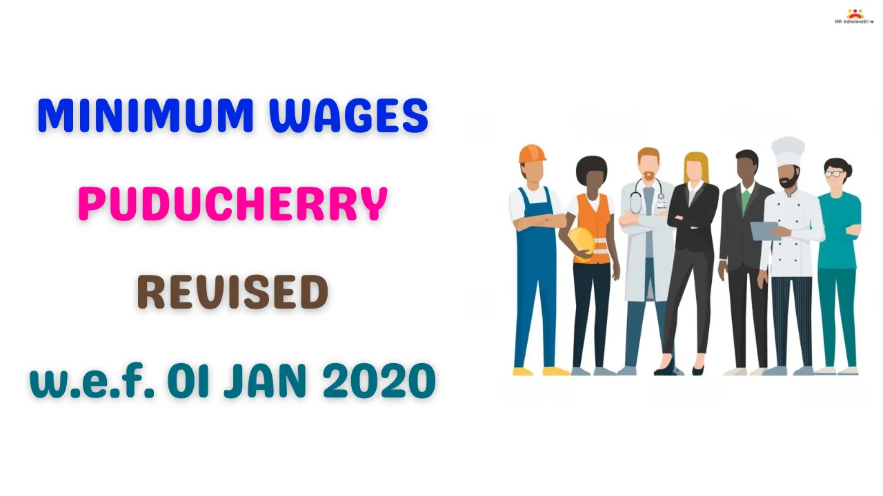 Minimum Wages In Puducherry Effective From 01 January 2020 HR