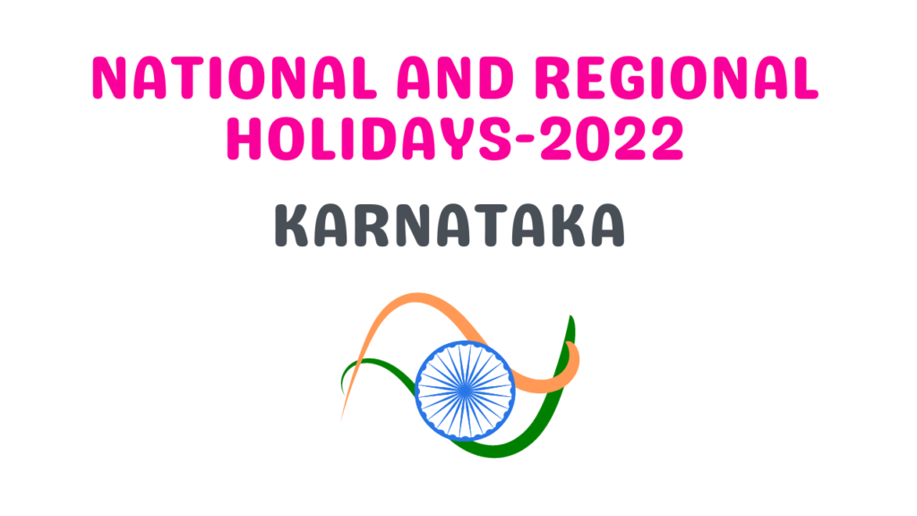 National And Regional Holidays 2022-Karnataka