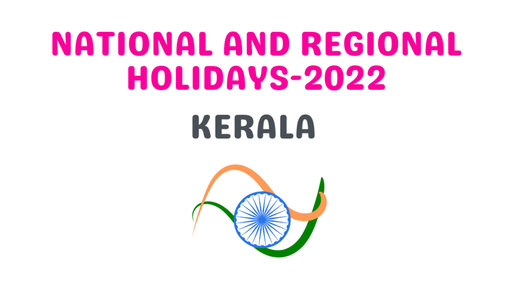 National And Regional Holidays 2022-Kerala