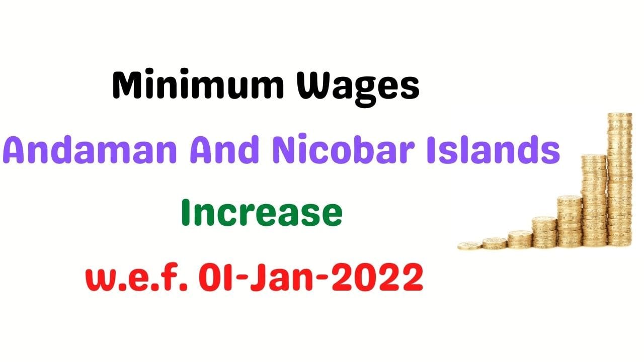 Minimum Wages-Andaman And Nicobar Islands-January 2022