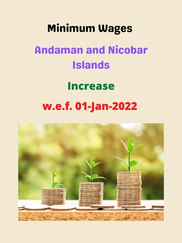 Minimum Wages-Andaman and Nicobar Island-01 Jan 2022