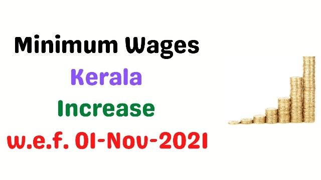Minimum Wages-Kerala-November 2021