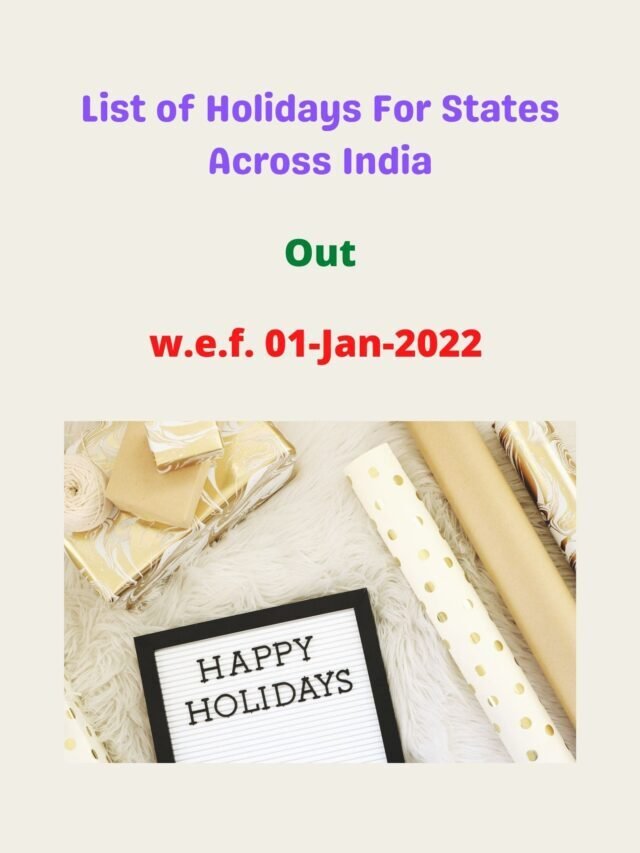 List of Holidays For States Across India