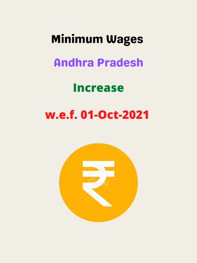 Minimum Wages in Andhra Pradesh – October 2021
