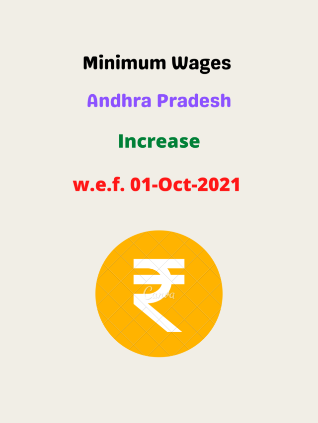Minimum Wages in Andhra Pradesh-October 2021