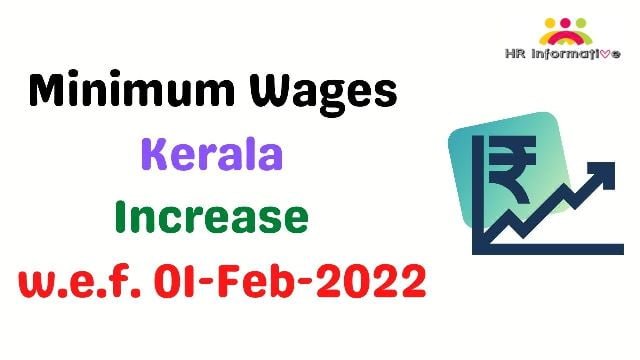 Minimum Wages-Kerala-1st February 2022