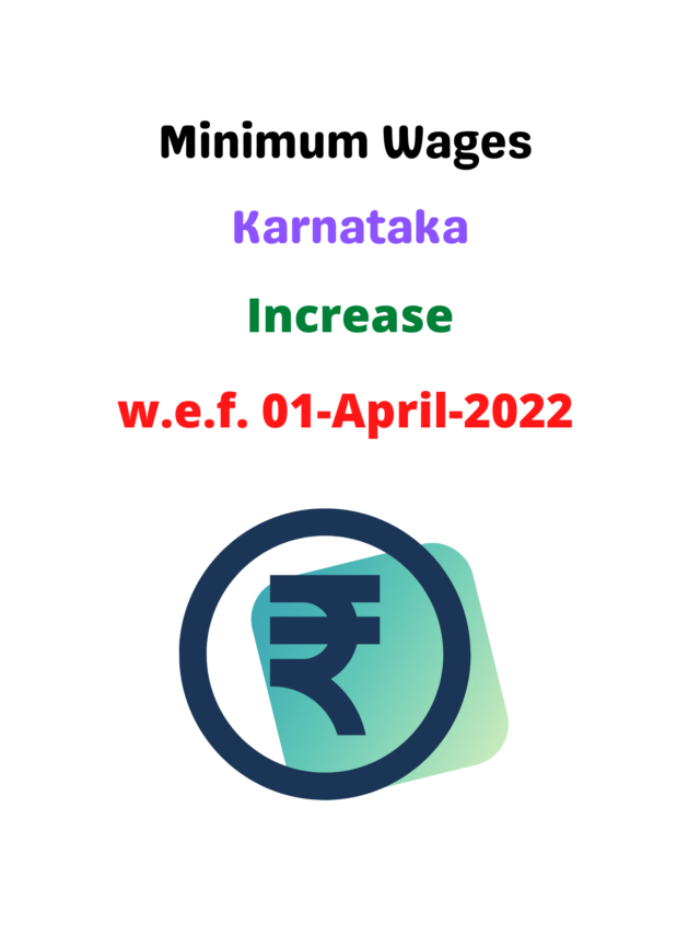 Minimum Wages-Karnataka-April 2022