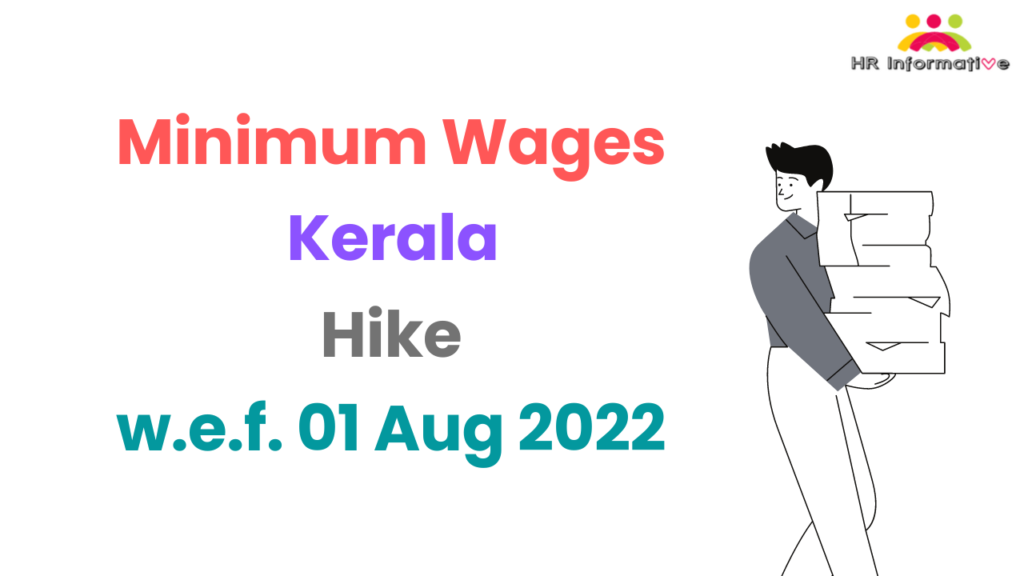 Minimum Wages in Kerala August 2022