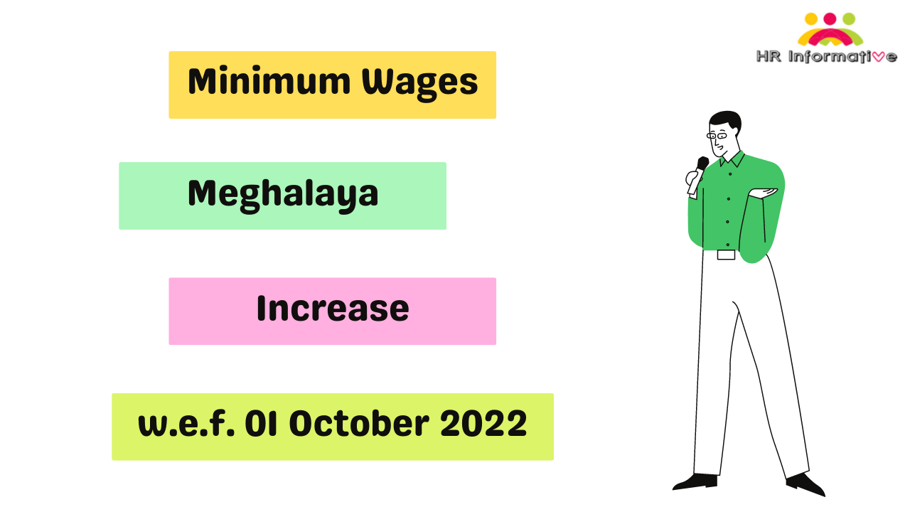 Minimum Wages in Meghalaya October 2022