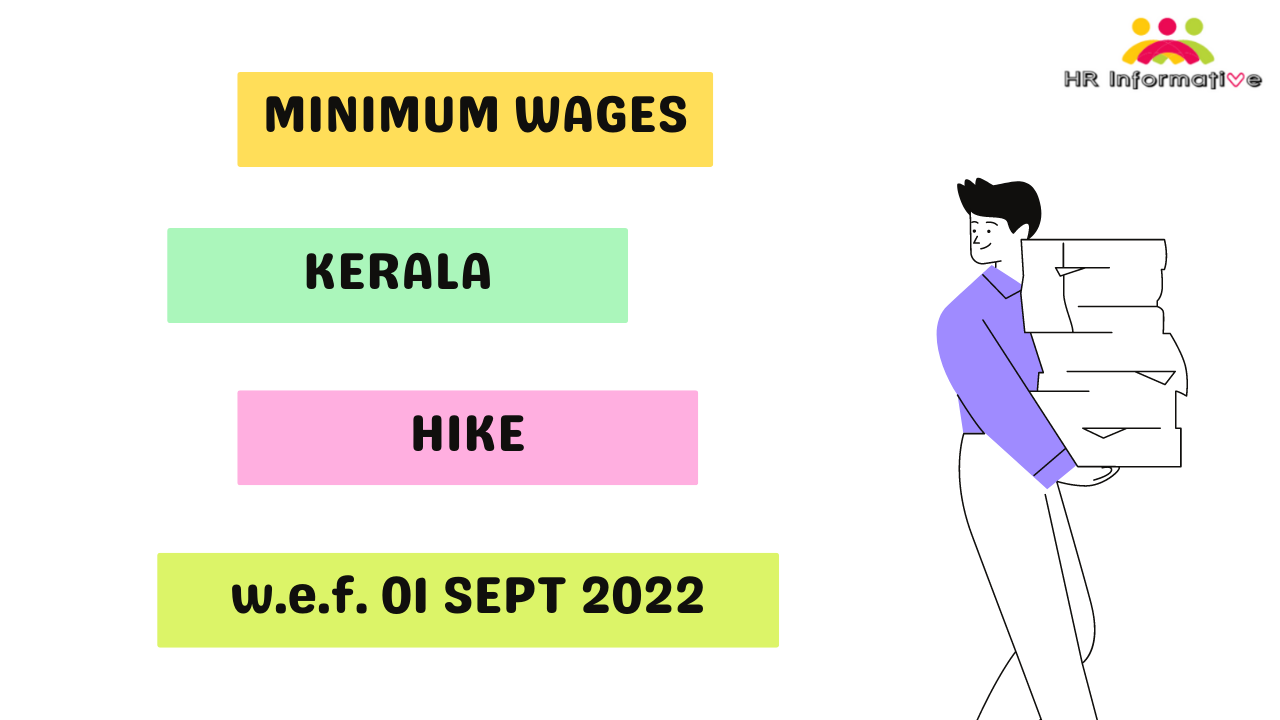 Revised Minimum Wages in Kerala September 2022