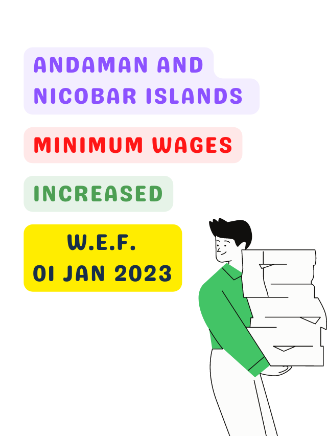 Minimum Wages in Andaman And Nicobar Islands Increased 01 Jan 2023
