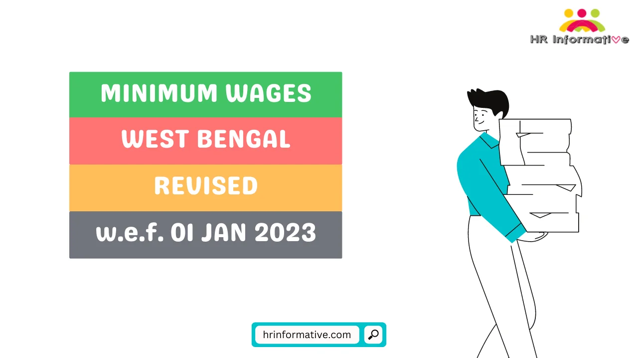 Minimum Wages in West Bengal Revised From 01 January 2023