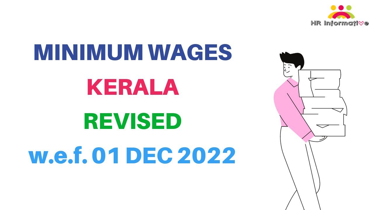 Minimum Wages in Kerala Revised From 01 December 2022