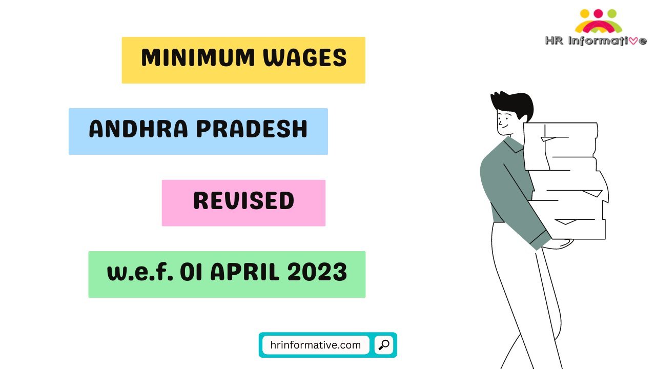 Minimum Wages in Andhra Pradesh Revised April 2023
