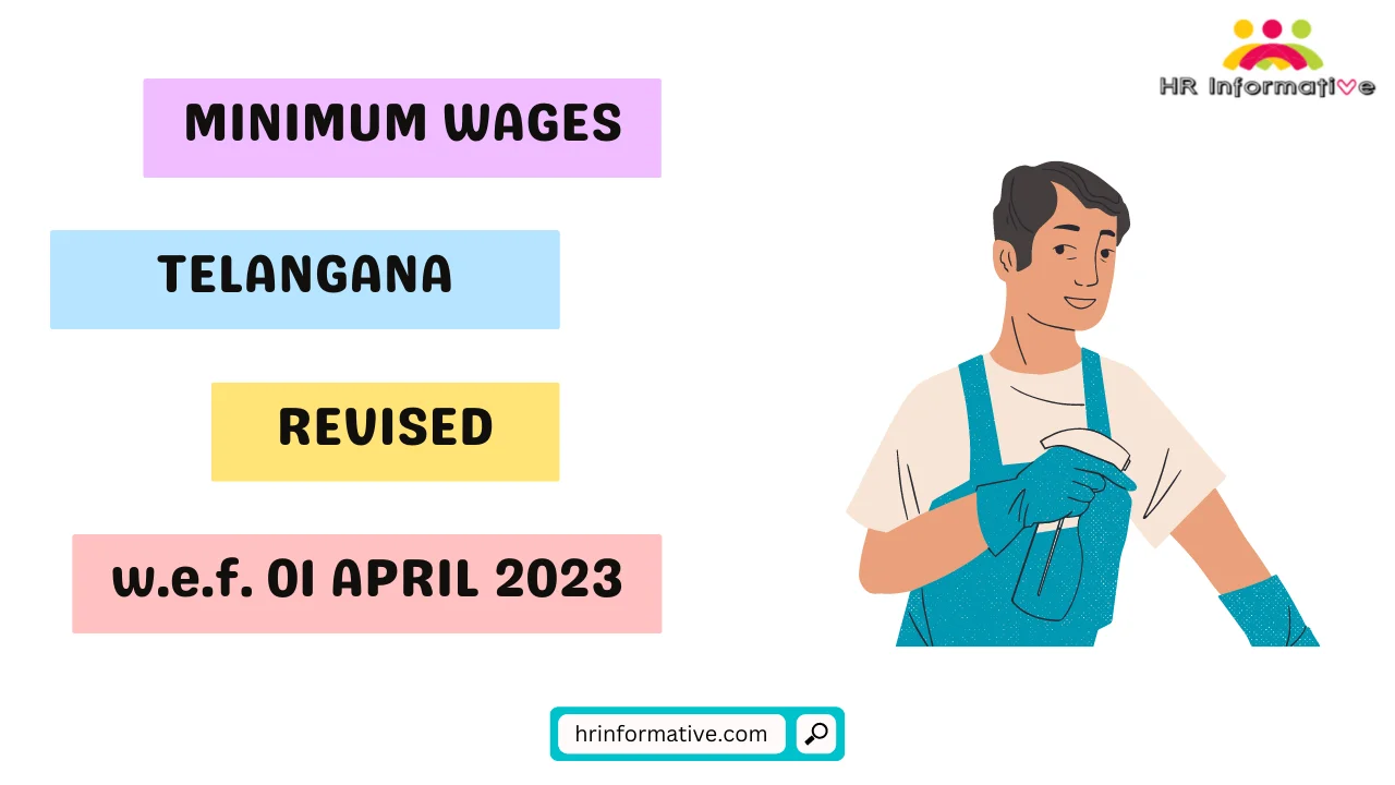 Minimum Wages in Telangana Revised April 2023