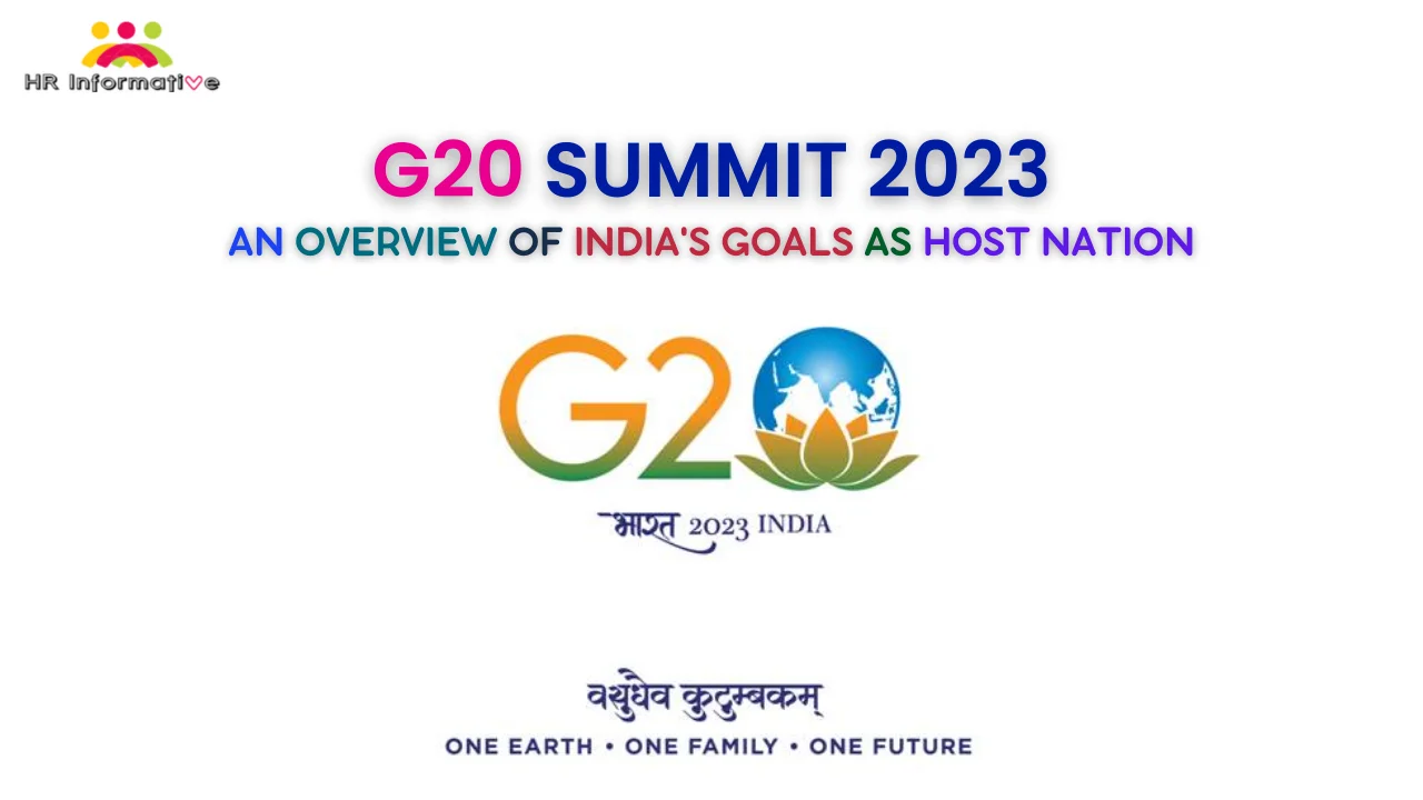 G20 Summit 2023: An Overview of India's Goals as Host Nation