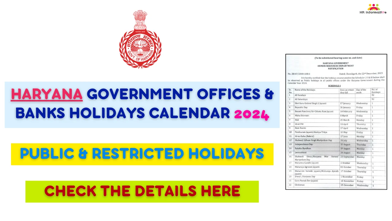 Holidays List 2024 Haryana Ora Lavena