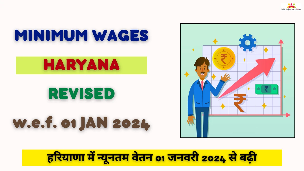 Minimum Wages in Haryana Revised From 01 January 2024 Notification, Download PDF