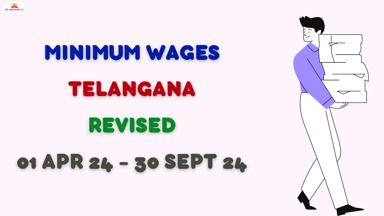 Minimum Wages Revised in Telangana from April 2024 » HR Informative