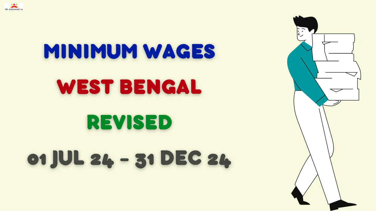 Minimum Wages in West Bengal Revised from July 2024 to December 2024