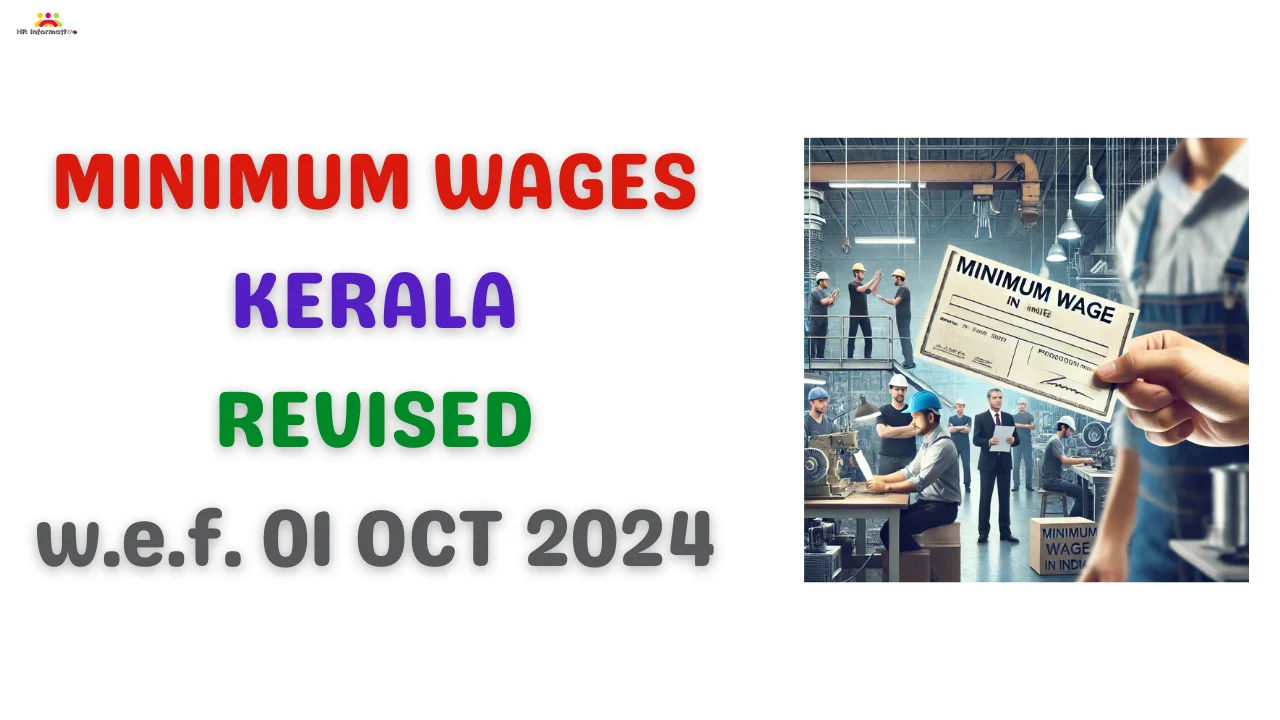 Kerala Minimum Wages Revised for October 2024