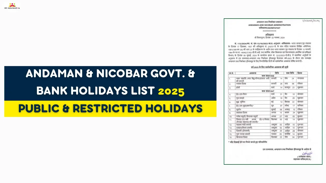 Andaman And Nicobar Government Holidays List 2025