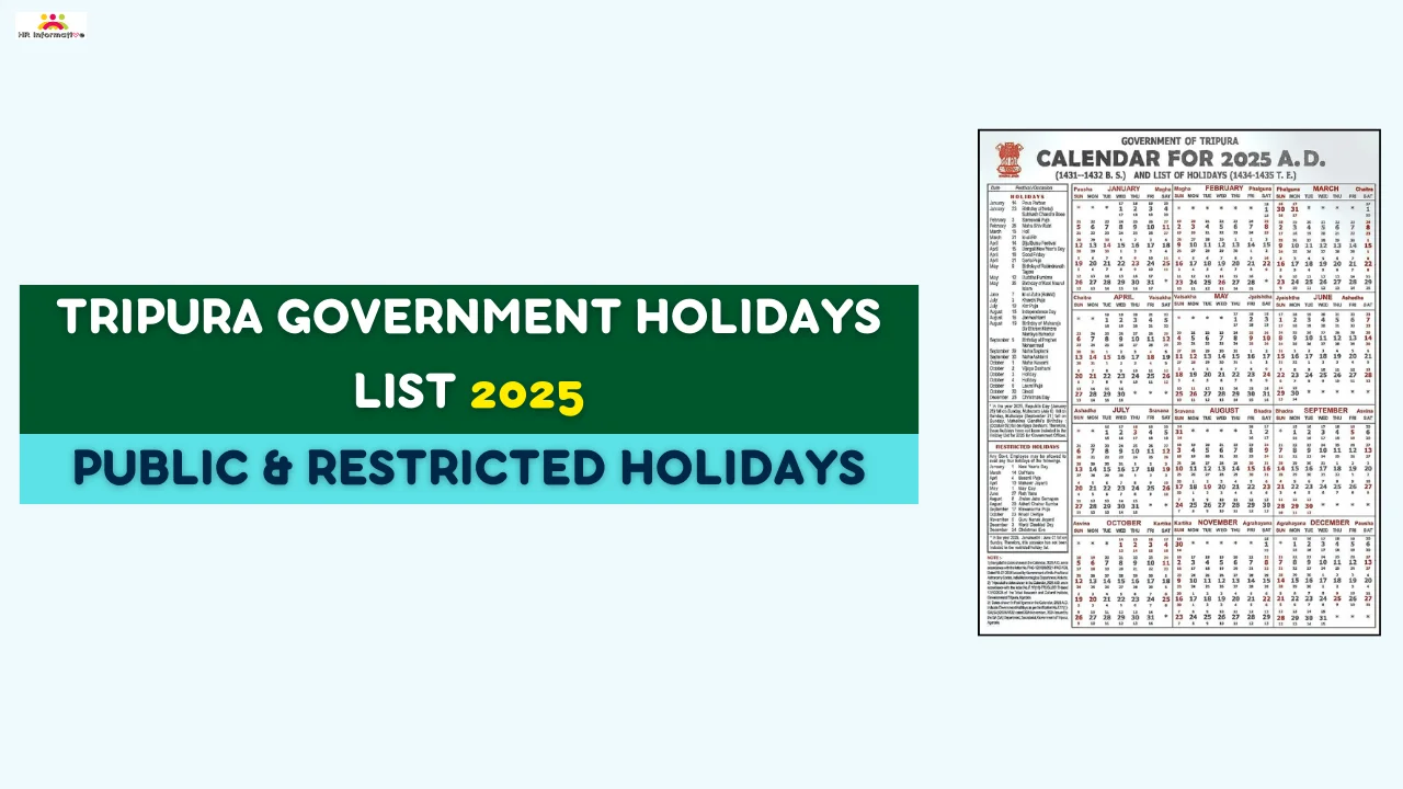 Tripura Government Holidays List 2025