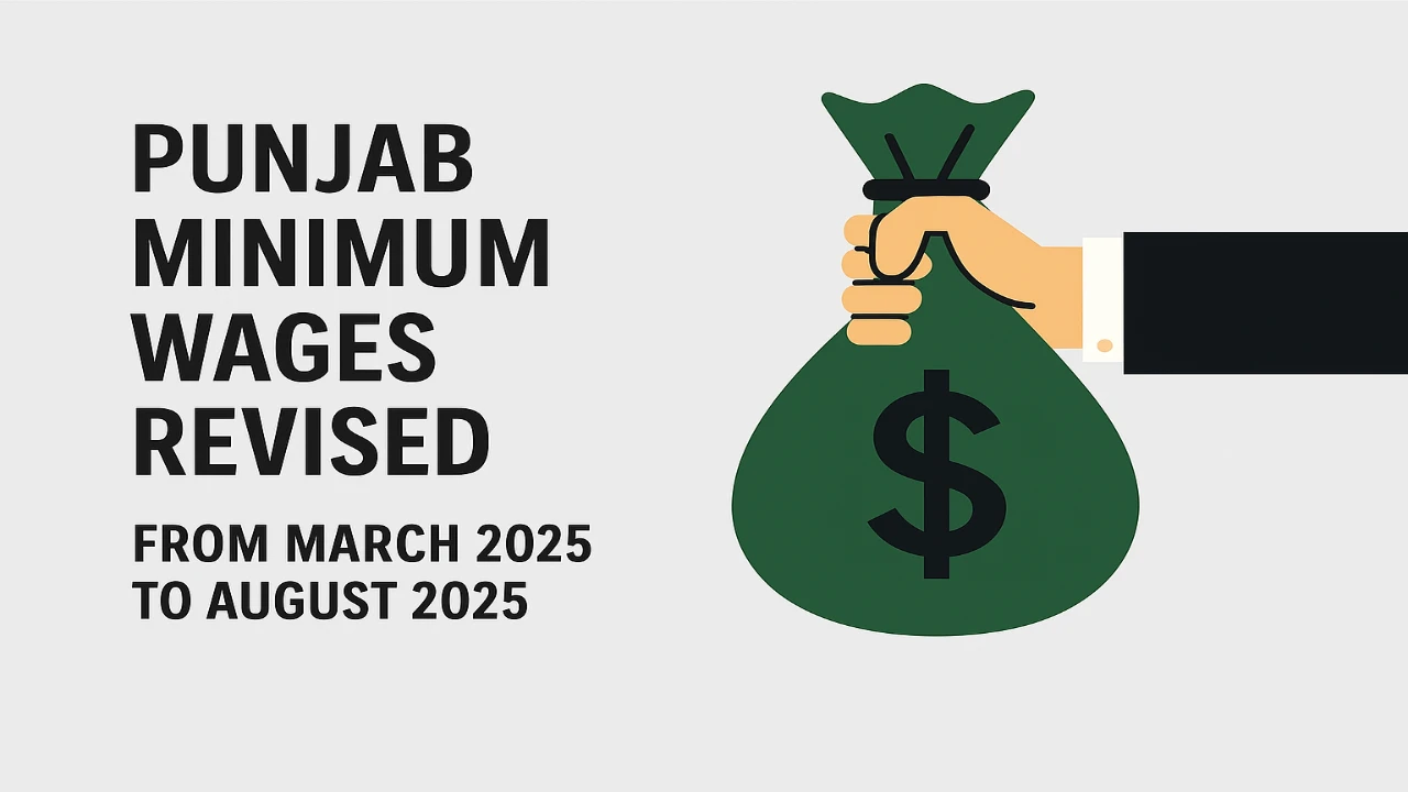 Punjab Minimum Wages Revised from March 2025 to August 2025 3 Punjab Minimum Wages Revised from March 2025 to August 2025