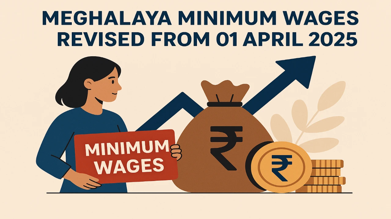 Meghalaya Minimum Wages Revised from 01 April 2025