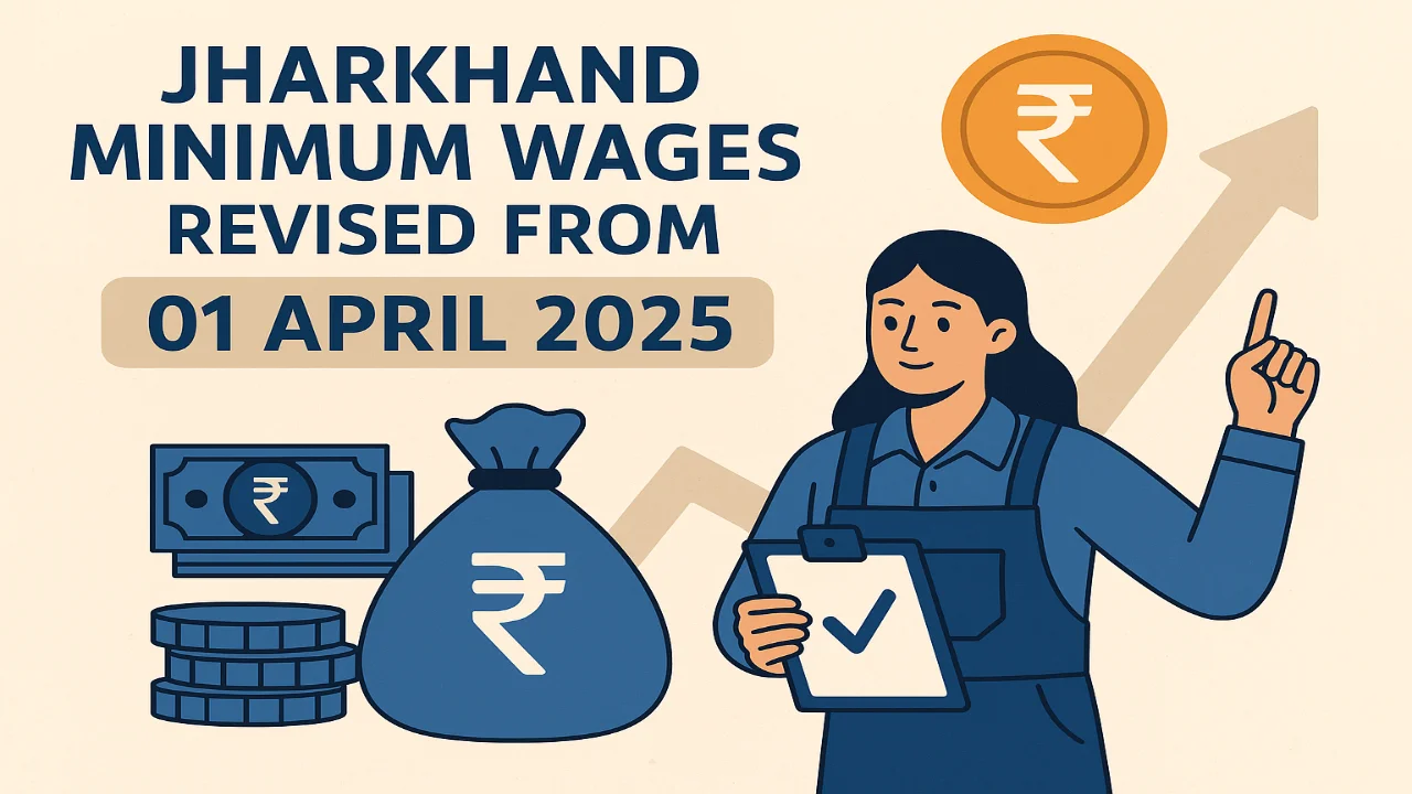 Jharkhand Minimum Wages Revised from 01 April 2025