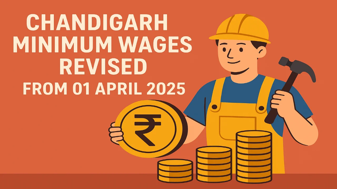 Chandigarh Minimum Wages Revised from 01 April 2025