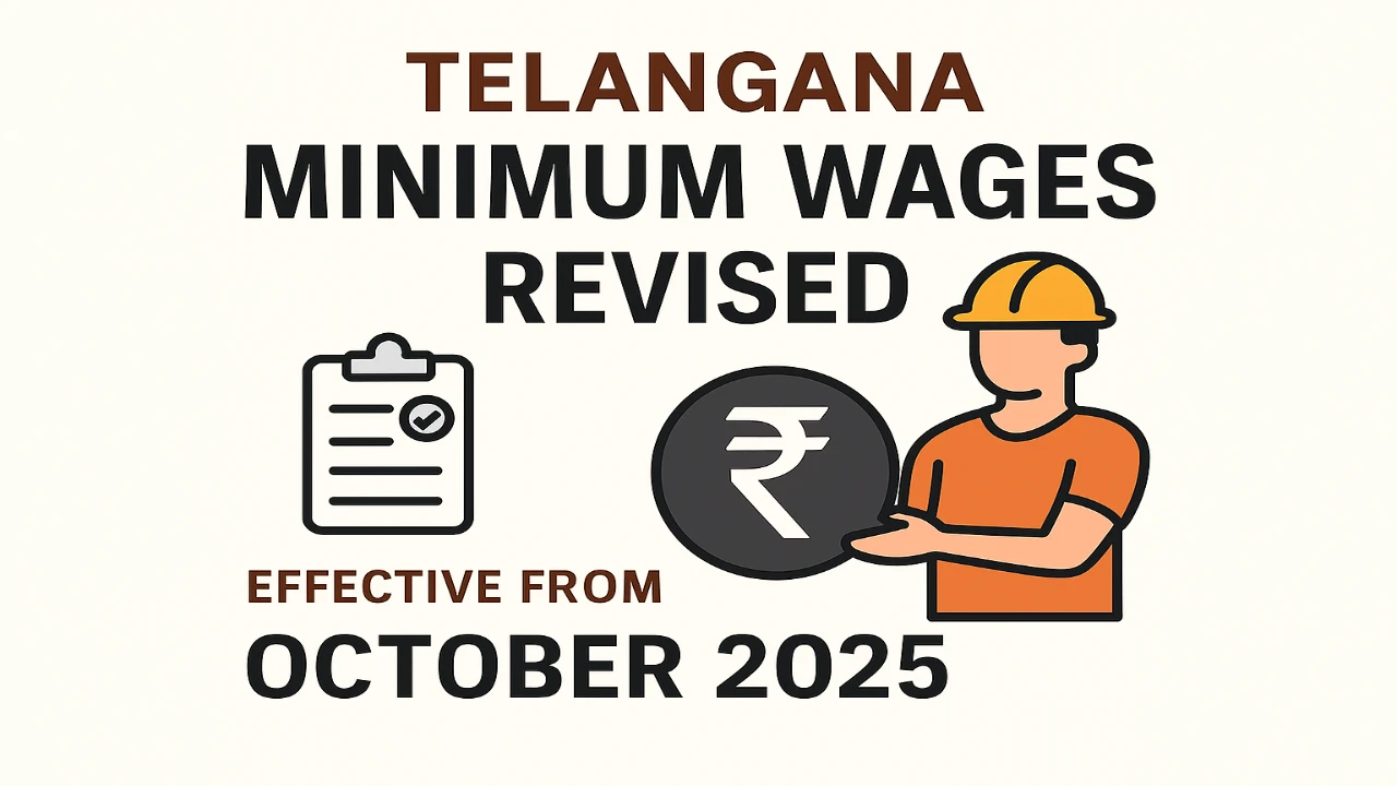 Telangana Minimum Wages Revised from October 2025 1 Telangana Minimum Wages Revised from October 2025
