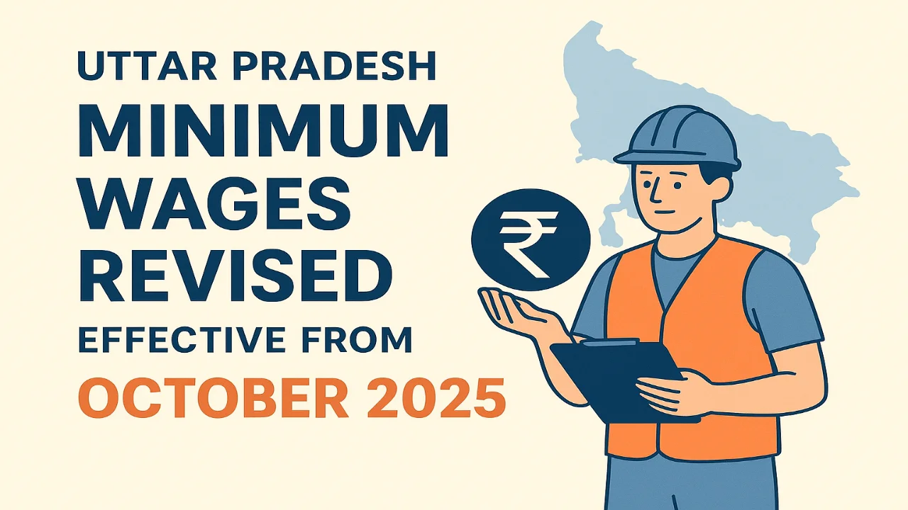 Uttar Pradesh Minimum Wages Revised Effective From October 2025