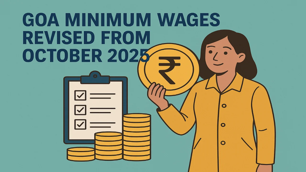 Goa Minimum Wages Revised from October 2025 to March 2026