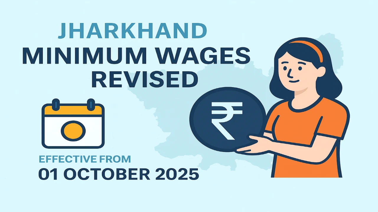 Jharkhand Minimum Wages Revised Effective From 01 October 2025