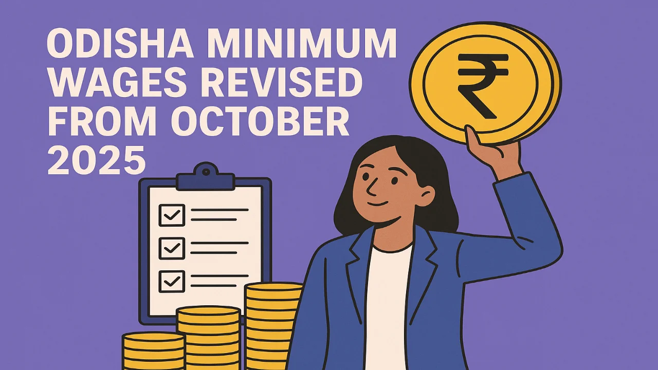 Odisha Minimum Wages Revised From October 2025 – No Change in VDA 4 Odisha Minimum Wages Revised From October 2025 – No Change in VDA