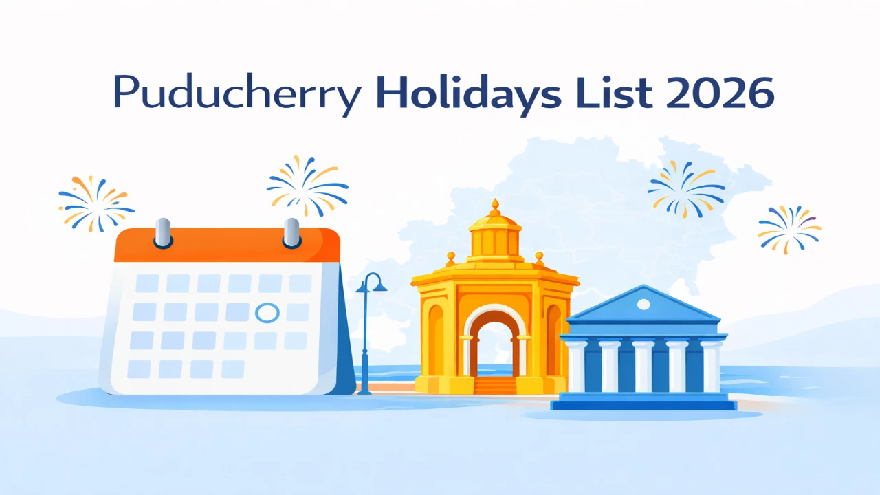 Puducherry Holidays List 2026 1 Puducherry Holidays List 2026 for Govt Offices and Banks