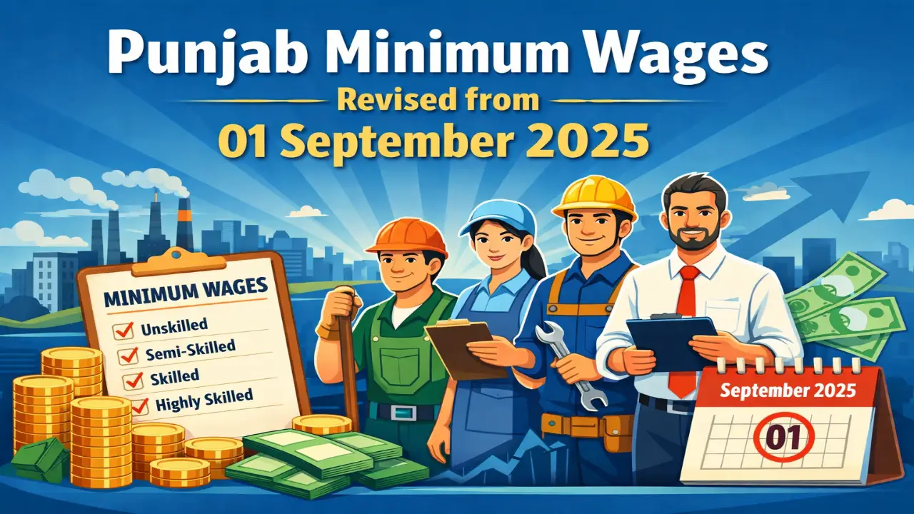 Punjab Minimum Wages Revised from 01 September 2025