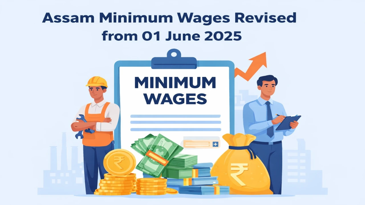 Assam Minimum Wages Revised from 01 June 2025
