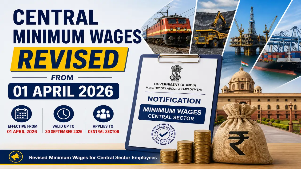 Central Minimum Wages Revised from 01 April 2026