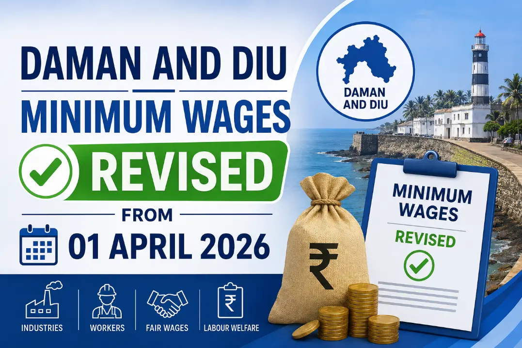 Daman And Diu Minimum Wages Revised from 01 April 2026