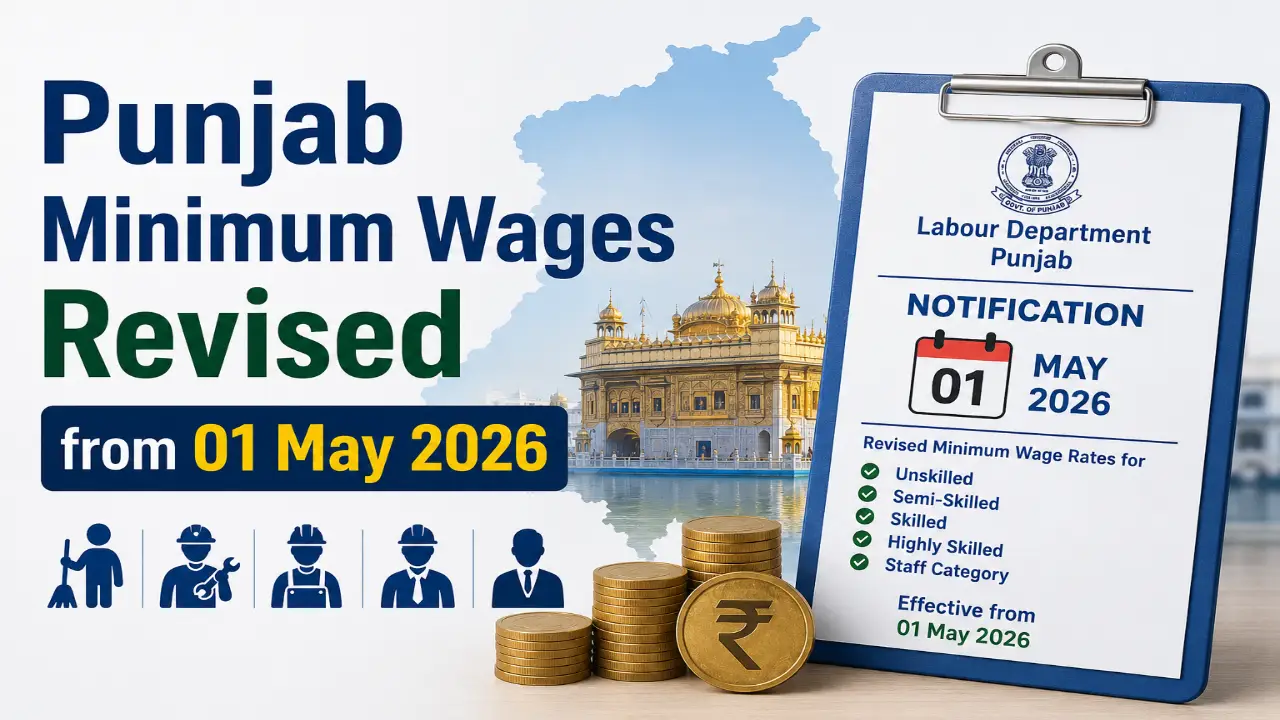 Punjab Minimum Wages Revised from 01 May 2026