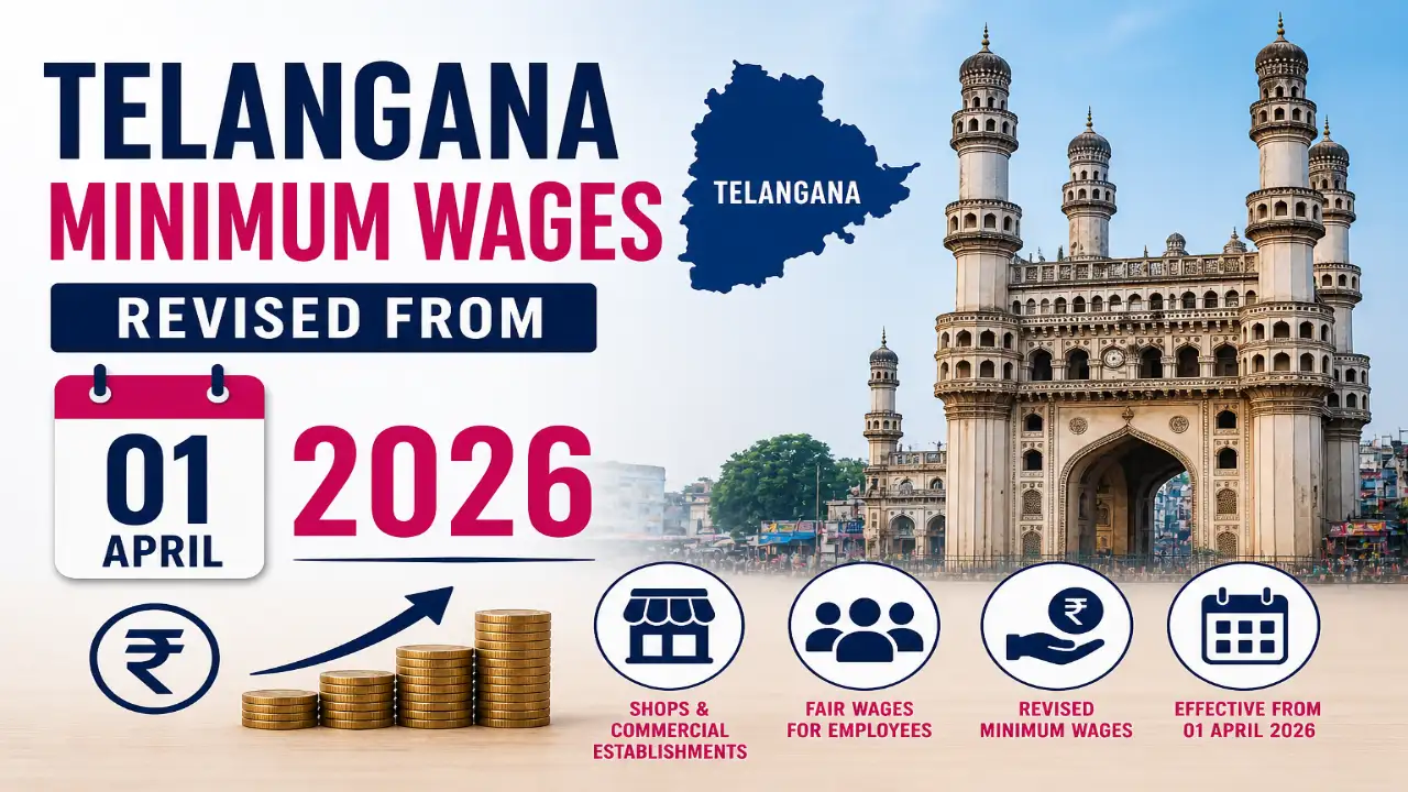 Telangana Minimum Wages Revised from 01 April 2026