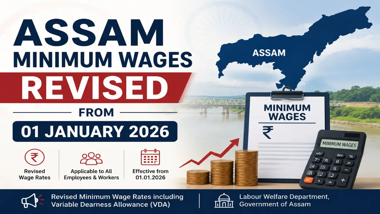 Assam Minimum Wages Revised from 01 January 2026 1 Assam Minimum Wages Notification January 2026