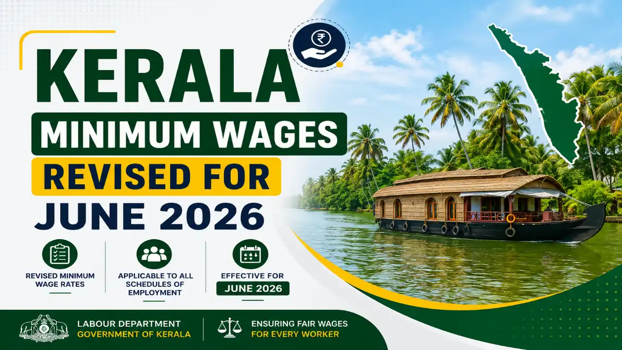 Kerala Minimum Wages Revised for June 2026