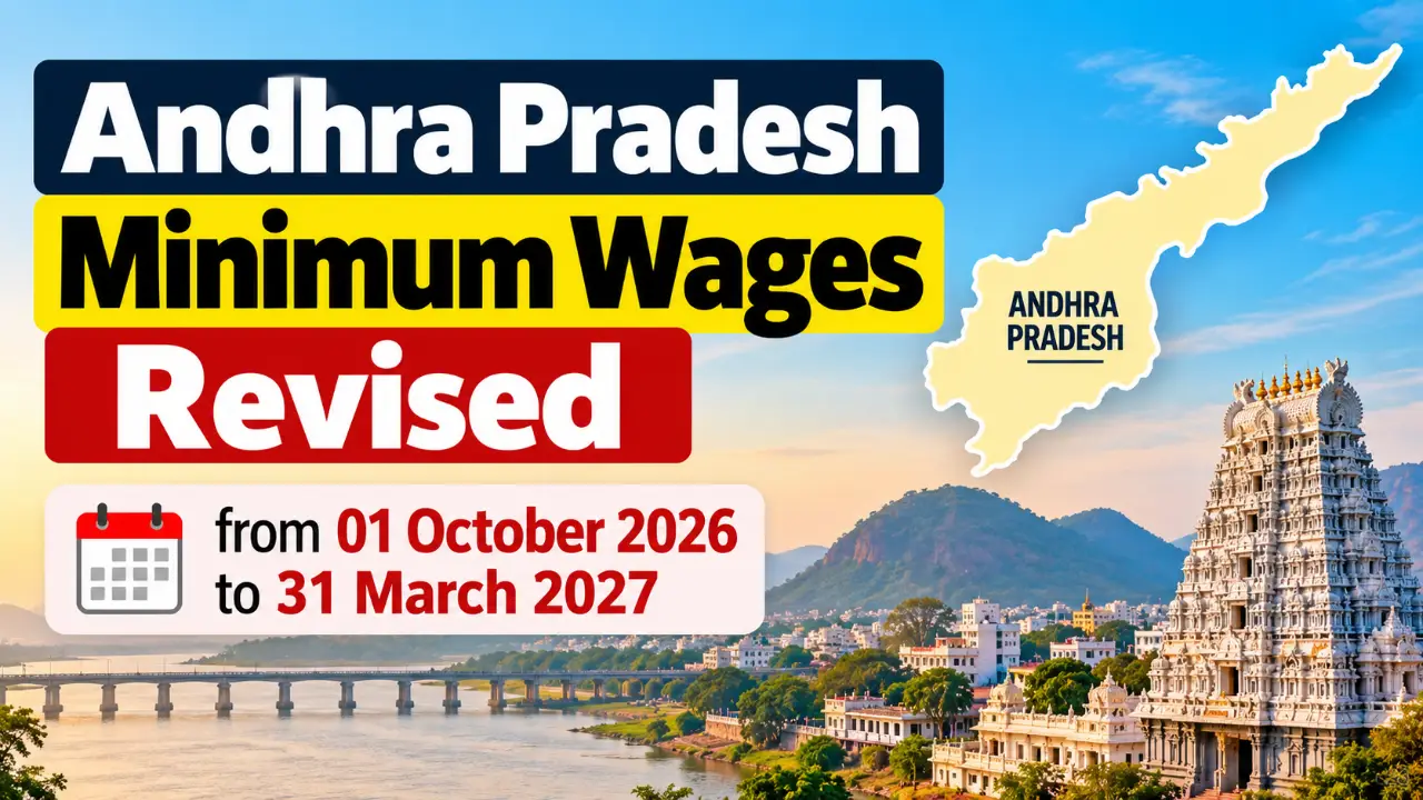 Andhra Pradesh Minimum Wages Revised from 01 October 2026