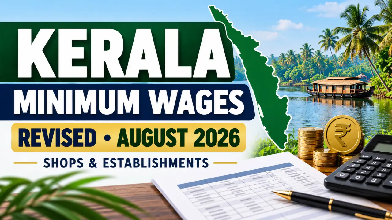 Kerala Minimum Wages Revised for August 2026