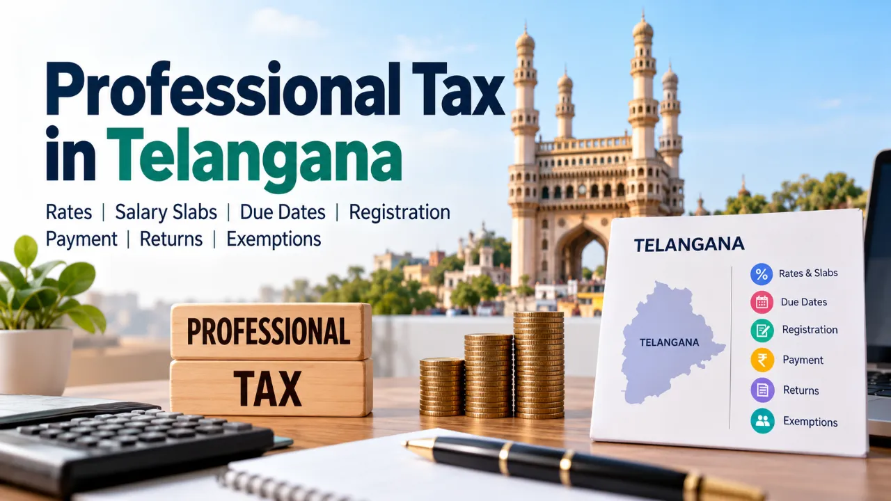 Professional Tax in Telangana – Salary Slabs, Rates and Compliance Guide